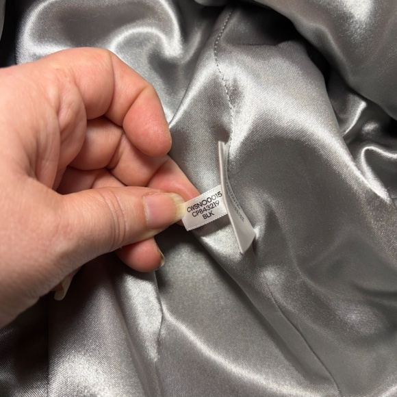 Calvin Klein Ladies'Trench Coat Pockets Removable Hood, Black PL, 4 Buttons, Tie - Picture 2 of 16